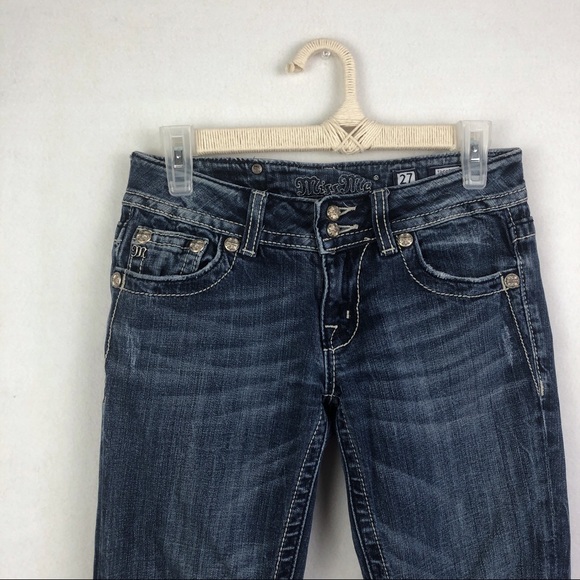 Miss Me | Women’s Fallen Angel Embellished Wings Bootcut Jeans - Picture 2 of 16